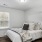 a bed in a room